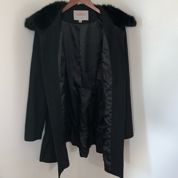 Georgiou Studio Peplum Coat - Picture 7 of 9